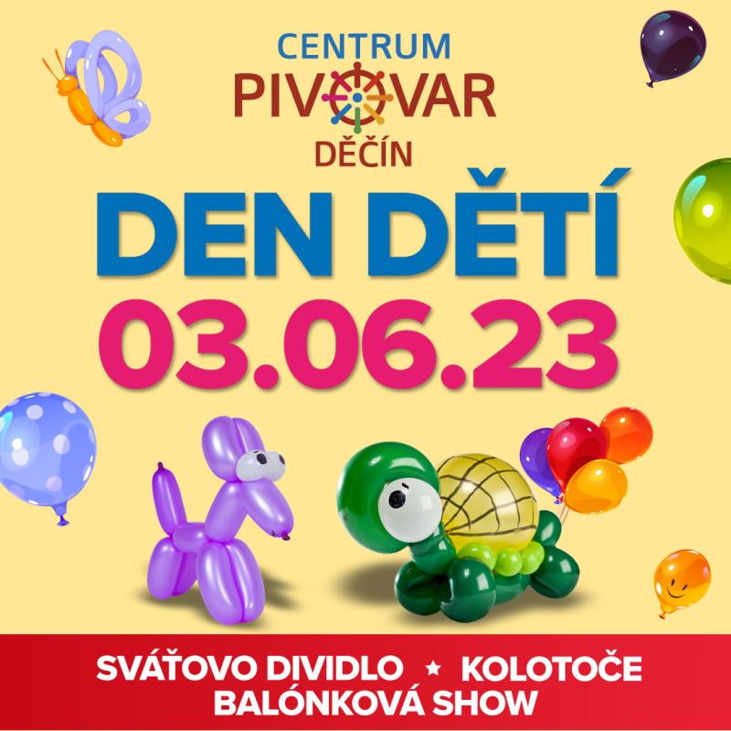 Den dětí v Centru Pivovar Děčín 03.06.2023